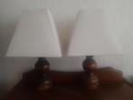Tafellamp, lampen, schemerlampen 2 stuks, Klassiek, Luxe, Old School, Retro, Vintage, Zo goed als nieuw, Minder dan 50 cm, Ophalen