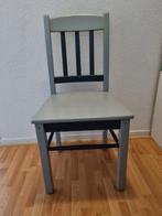Stoel hout donkergrijs/grijs, Huis en Inrichting, Ophalen, Gebruikt