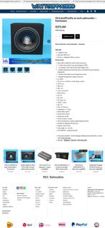 DLS 610PE10D2 10 inch subwoofer + behuizing, Auto diversen, Autospeakers, Info@optimount.nl, Nieuw, Ophalen of Verzenden, Anholtseweg 48A 7091 HB DINXPERLO