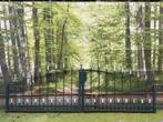 Inrijpoort 282cm breed hoogste punt 1m sierhekwerk, Met poort, Ophalen of Verzenden, Zo goed als nieuw, Sierhekwerk