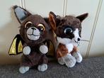 276.   Halloween Knuffels: Vleermuis & Boskat - 17cm, Kinderen en Baby's, Speelgoed | Knuffels en Pluche, Ophalen of Verzenden