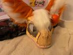 Dino mask Fursuit (lees deps), Verzenden, Zo goed als nieuw, Handschoenen, Hoed of Pet