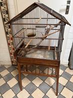 Fraaie brocante oude vooroorlogse houten Vogelkooi, Antiek en Kunst, Ophalen