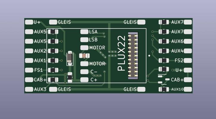 Roco Märklin Trix Plux22 (Snd) Decoder universele printplaat, Hobby en Vrije tijd, Modeltreinen | H0, Nieuw, Locomotief, Gelijkstroom of Wisselstroom