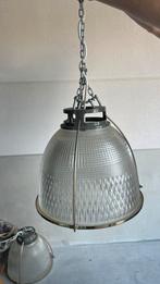 Lampen industrieel, Huis en Inrichting, Lampen | Hanglampen, Ophalen of Verzenden, Minder dan 50 cm, Industrieel, Glas
