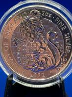 2oz Tudor Beasts Lion 2022 - .9999 royal mint -Queens Beasts, Verzenden, Zilver
