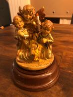 Oud Italiaans muziek speeldoos stille nacht jezus en  engel, Ophalen of Verzenden, Gebruikt