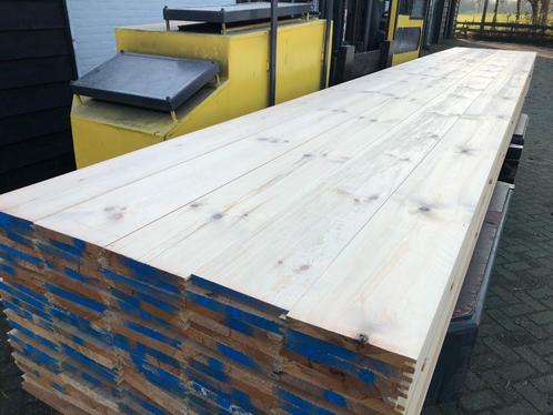 Unieke extra brede grenen vloerdelen, 6 meter lang !, Doe-het-zelf en Verbouw, Hout en Planken, Nieuw, Plank, Grenen, 300 cm of meer