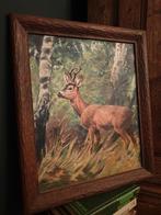 Prachtig oud schilderij van een reebok.
Landelijk mancave, Ophalen of Verzenden