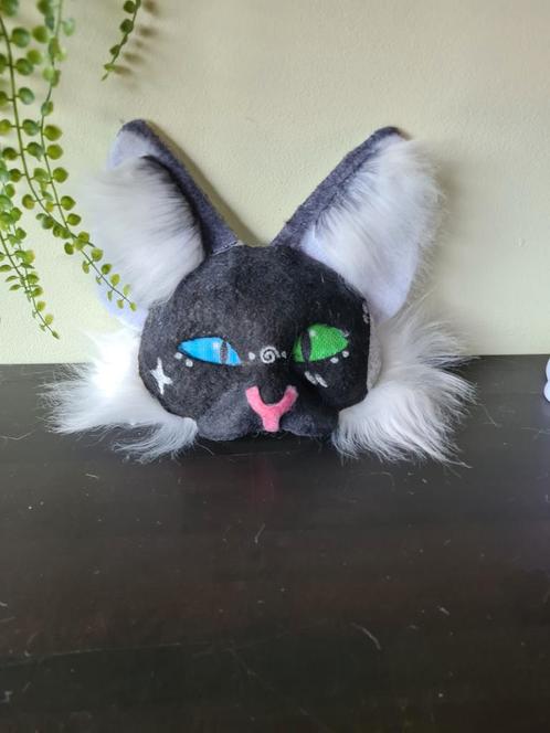 therian mask cat, Hobby en Vrije tijd, Kostuums, Theaterbenodigdheden en LARP, Zo goed als nieuw, Ophalen of Verzenden
