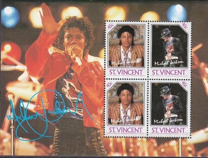 St. Vincent -MZ- 1985 - Muziek - Michael Jackson -4-, Postzegels en Munten, Postzegels | Amerika, Postfris, Midden-Amerika, Verzenden