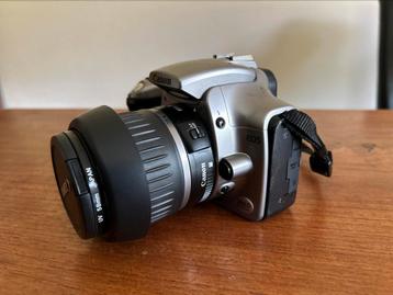Canon EOS300 dig. spiegelreflexcamera met veel toebehoren! beschikbaar voor biedingen