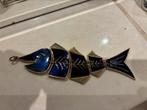 Kettinghanger vis, Overige materialen, Blauw, Ophalen of Verzenden, Zo goed als nieuw