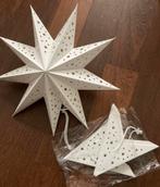 Set 3 retro papieren kerststerren ster 35cm wit Nieuw gnoom, Ophalen of Verzenden, Nieuw