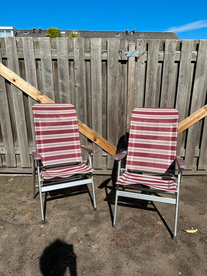 Crespo kampeerstoelen, Caravans en Kamperen, Kampeermeubelen, Gebruikt, Campingstoel, Ophalen