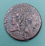 Romeinse munt Agrippa en Augustus reproductie WRL, Postzegels en Munten, Munten | Europa | Niet-Euromunten, Ophalen of Verzenden