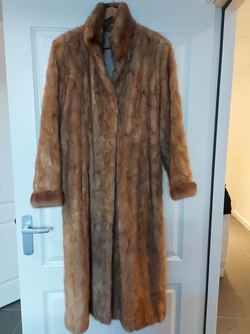Vintage keska bontjas lang, Kleding | Dames, Jassen | Winter, Zo goed als nieuw, Maat 42/44 (L), Bruin, Ophalen of Verzenden