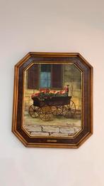 Schilderij van Josette Put met bloemenkar, Ophalen