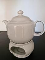 Theepot met Rechaud - Seltmann Weiden bavaria, Compact wit, Ophalen of Verzenden, Gebruikt