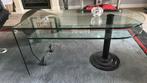Glas design salontafel leolux Cyclo look, Ophalen, Gebruikt, 100 tot 150 cm, Glas