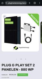 Plug & Play Zonnepanelen Set 880W, Doe-het-zelf en Verbouw, Zonnepanelen en Toebehoren, Ophalen, Nieuw, Compleet systeem