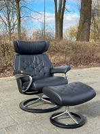 Stressless relax fauteuil met voetenbank, Ophalen of Verzenden, Zo goed als nieuw, 50 tot 75 cm
