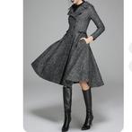 Warme wollen jas, Ophalen of Verzenden, Zo goed als nieuw, Maat 38/40 (M), Zwart