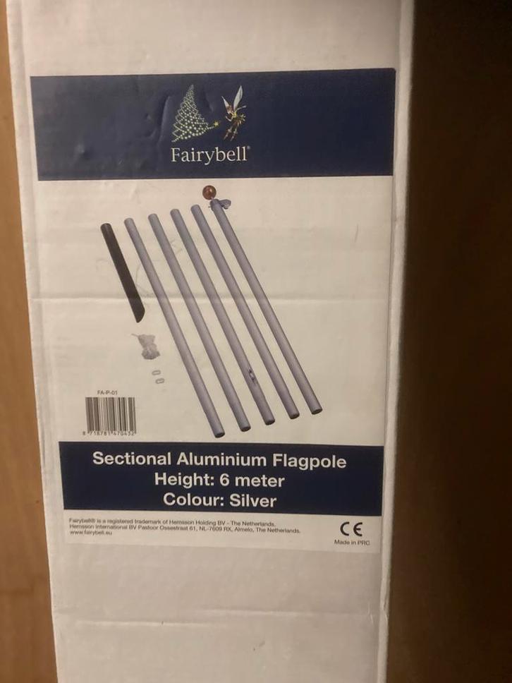 Vlaggenmast, deelbaar, Fairybell, Diversen, Kerst, Zo goed als nieuw, Ophalen of Verzenden
