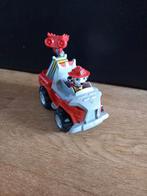 Paw Patrol Marshall met voertuig, Ophalen of Verzenden, Zo goed als nieuw