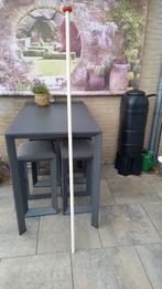 houten vlaggestok, Ophalen, Gebruikt