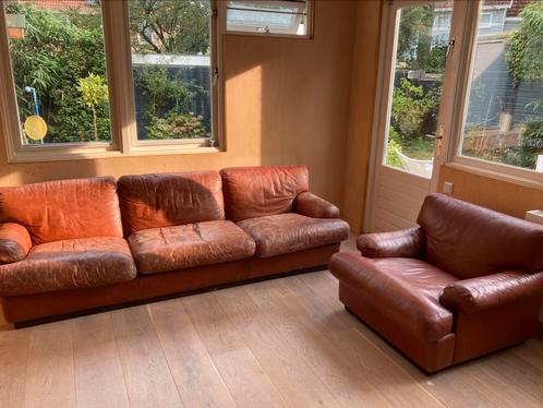 Vintage (70’s) Cassina Sofa Set 928 Design Vico Magistretti, Huis en Inrichting, Banken | Bankstellen, Gebruikt, 75 tot 100 cm