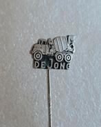 SPELDJE, DE JONG, BETONMORTEL WAGEN., Verzamelen, Speldjes, Pins en Buttons, Verzenden, Gebruikt