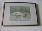 JOPIE HUISMAN, EUZIE MET BAKFIETS, Antiek en Kunst, Ophalen of Verzenden
