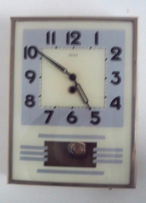 Antieke hangklok Art-Deco met Kienzle uurwerk, Antiek en Kunst, Antiek | Klokken, Verzenden