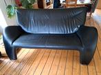 Zwart leren Leolux Echnaton 2,5 zitsbank, Ophalen, Gebruikt, Design, 150 tot 200 cm
