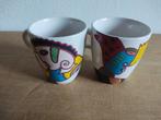 2 Koffie mokken.Douwe Egberts. Design Clemens Briels., Huis en Inrichting, Ophalen of Verzenden, Overige stijlen, Kop(pen) en/of Schotel(s)