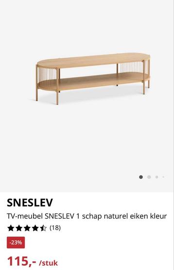 Jysk Sneslev TV Meubel - Eiken Kleur