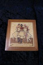 Houten schilderij Zagreb Getiteld: Folk ensemble “Ivan Goran, Antiek en Kunst, Kunst | Beelden en Houtsnijwerken, Ophalen of Verzenden