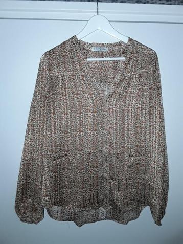 Circle of Trust Bruine Blouse Met Bloemetjes Print Maat XS beschikbaar voor biedingen