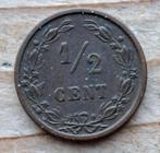 1/2 cent 1884, Postzegels en Munten, Munten | Nederland, Ophalen of Verzenden, Koning Willem III, 1 cent, Losse munt
