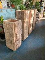 Plantenbak, zuil, hardhout, Ophalen, Minder dan 60 cm, Vierkant, Tuin