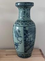 Chinese vaas - 20e eeuw - 47 cm, Minder dan 50 cm, Blauw, Zo goed als nieuw, Ophalen