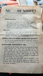 Folder reclame bevrijding 1945 volksbeweging tijdschrift, Verzamelen, Ophalen of Verzenden, Overige soorten, Nederland, Boek of Tijdschrift