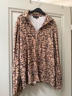 G-maxx blouse beige zwart patroon maat xl travelstof, Kleding | Dames, Ophalen of Verzenden, Zo goed als nieuw, Maat 46/48 (XL) of groter