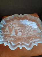 Vintage Misaka oval crystal  platter, Ophalen