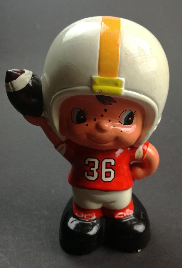 American Football Speler Spaarpot Vintage Keramiek, Verzamelen, Spaarpotten, Gebruikt, Strip- of Tekenfilmfiguur, Steen, Aardewerk of Keramiek