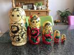 Baboesjka, matroesjka, hout, handbeschilderd, 5, vintage, Verzamelen, Ophalen