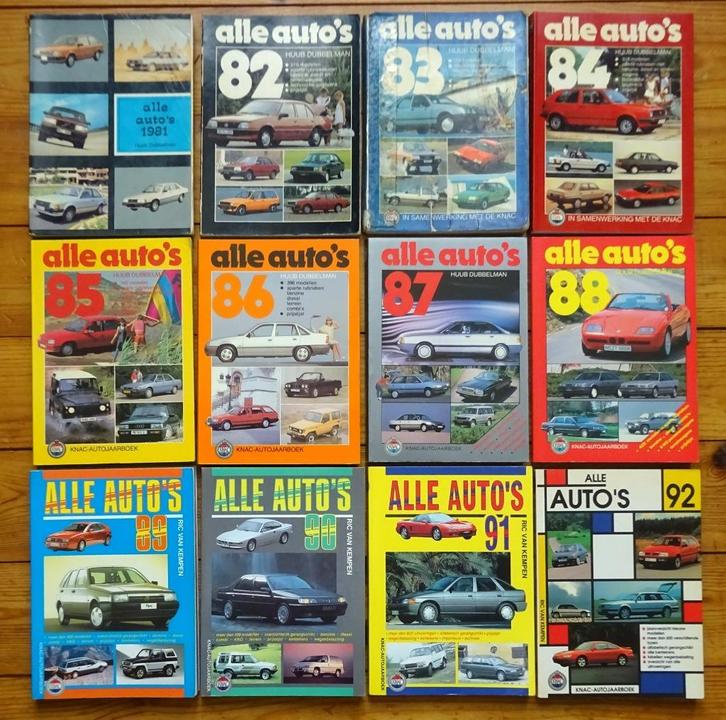 21x Auto pocket catalogus Alle Auto's 1981 / 2006, Boeken, Auto's | Boeken, Gelezen, Algemeen, Ophalen of Verzenden