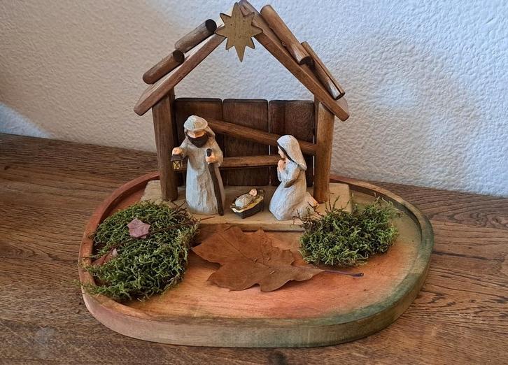 Kerststal kerst stal advent Maria, Verzamelen, Beelden en Beeldjes, Nieuw, Dier, Ophalen of Verzenden