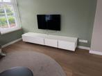 Tv meubel + achterwand wit, Huis en Inrichting, Kasten | Televisiemeubels, Minder dan 100 cm, 25 tot 50 cm, 200 cm of meer, Gebruikt